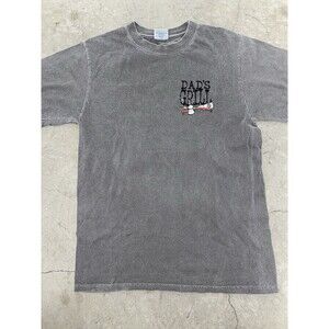 Crazy Shirts Hawaii Crater Dyed Gray T Shirt “Dads Grill” Sz Small